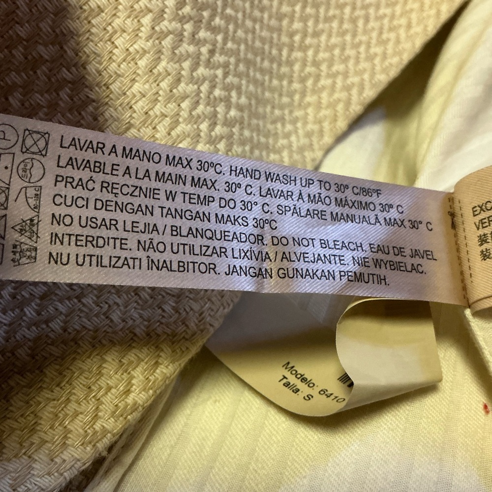 Massimo Dutti Cream Textured Button-Front Coat View 5
